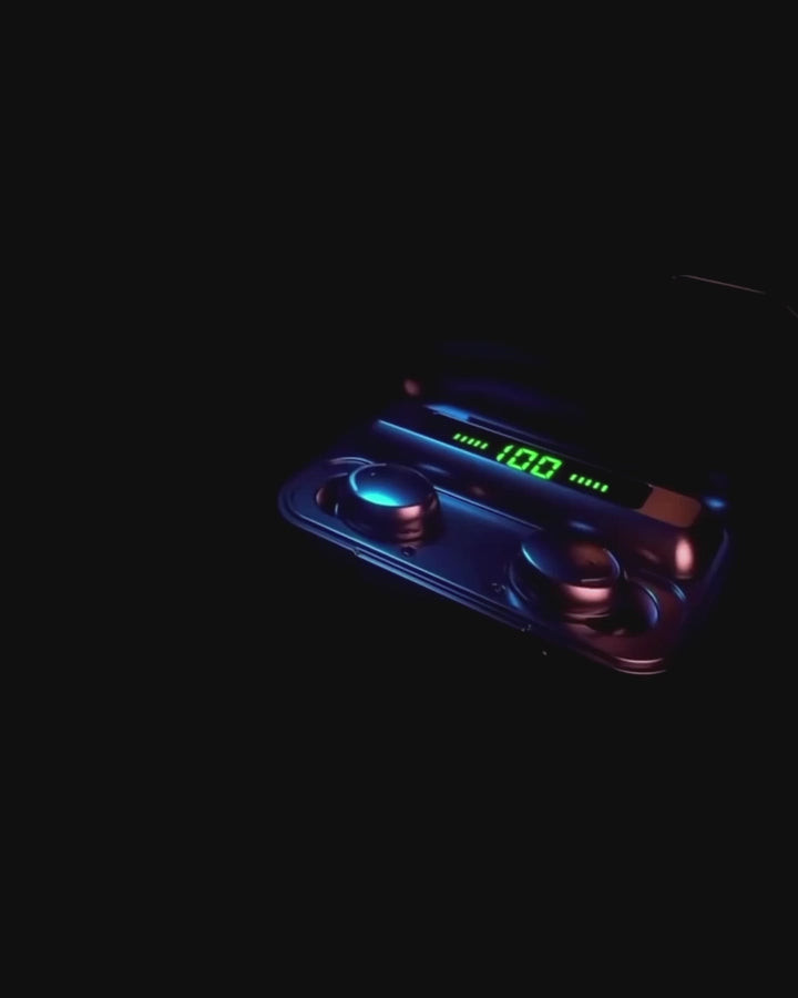 Audífono Inalámbricos F9 Con Power Bank