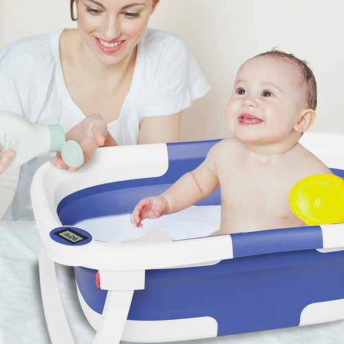 BAÑERA PLEGABLE CON TERMOMETRO