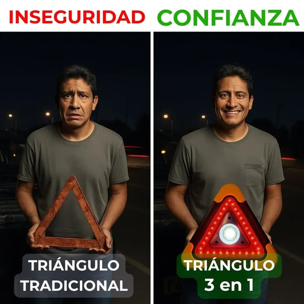 Triangulo Luz Led Emergencia  | Premium
