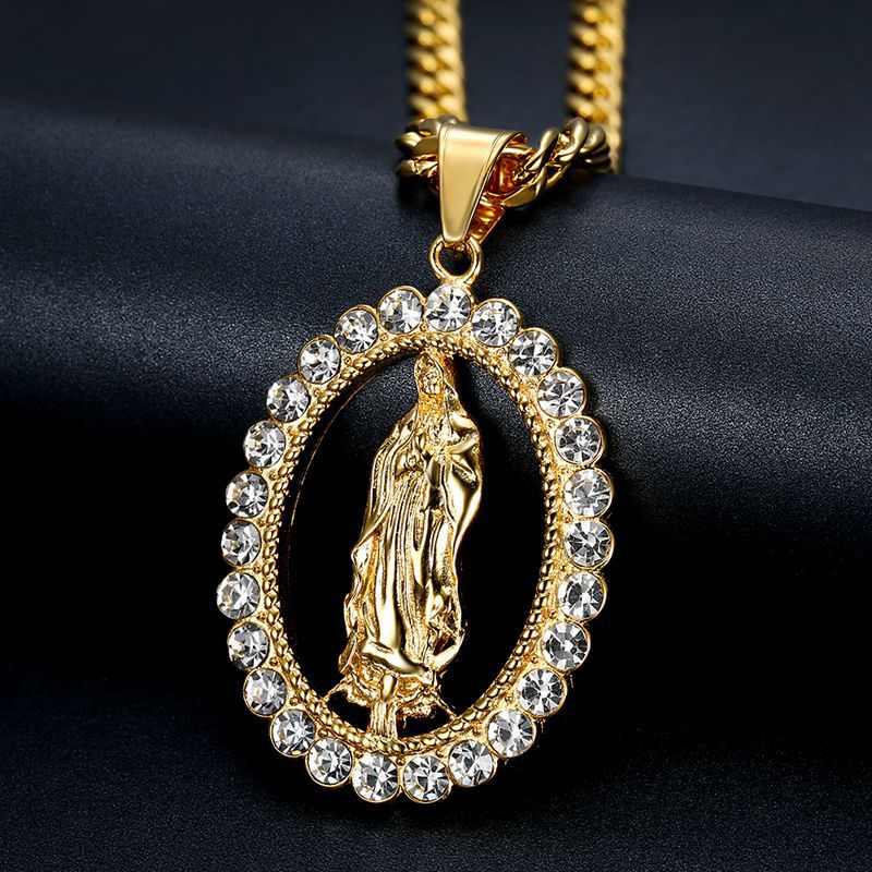 Collar Virgen Maria + CAJA REGALO
