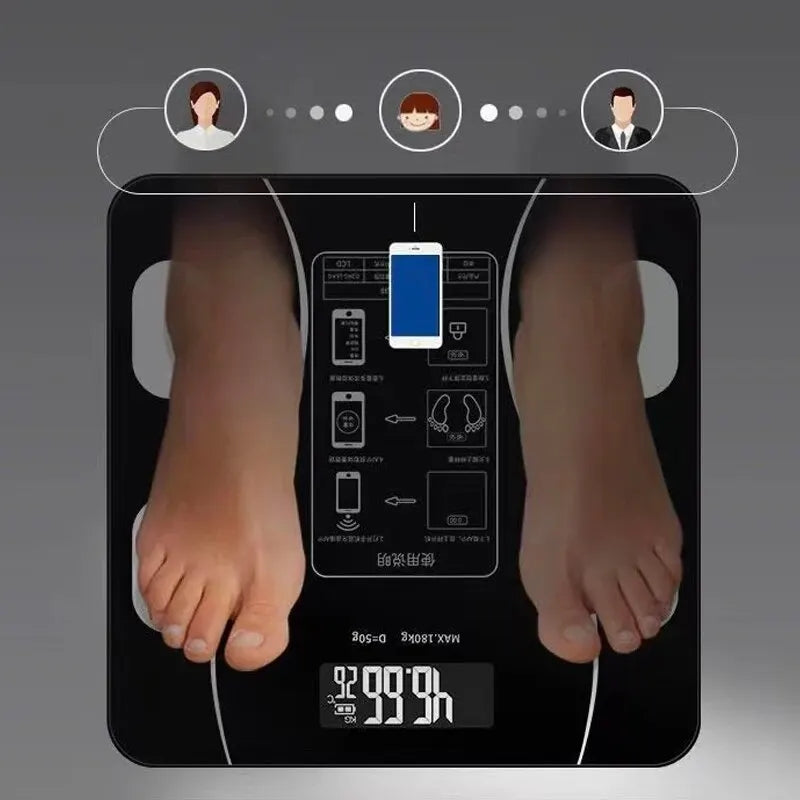 Báscula Inteligente Bluetooth – Control Total de Tu Salud en Casa 🏠💪