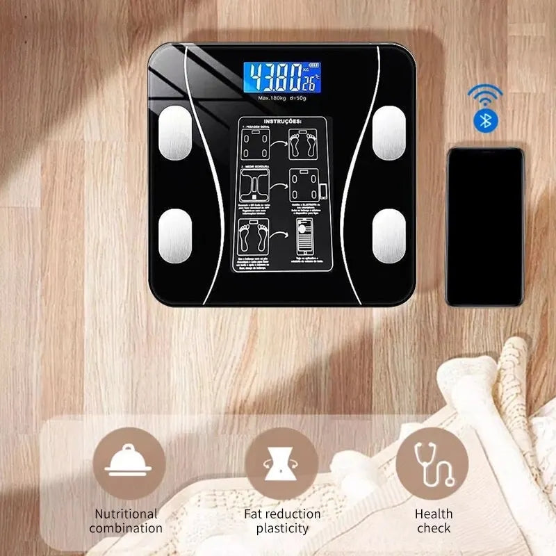 Báscula Inteligente Bluetooth – Control Total de Tu Salud en Casa 🏠💪