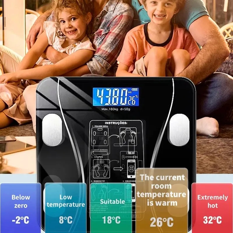 Báscula Inteligente Bluetooth – Control Total de Tu Salud en Casa 🏠💪