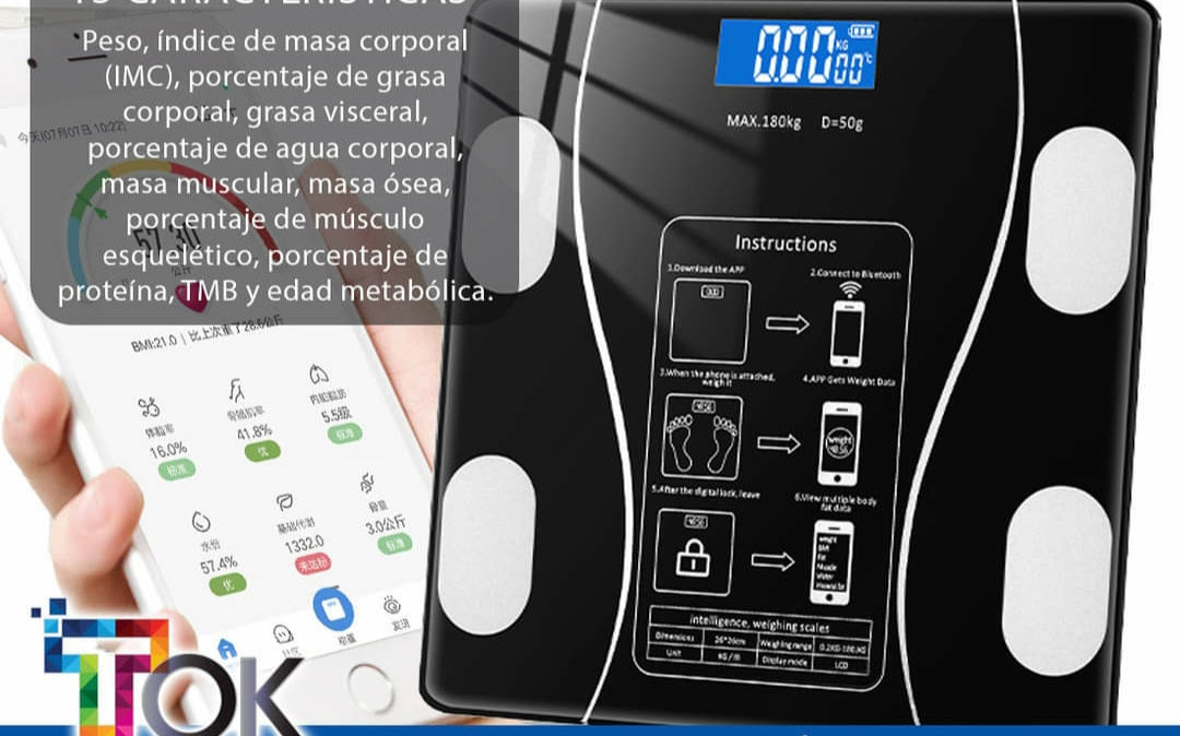 Báscula Inteligente Bluetooth – Control Total de Tu Salud en Casa 🏠💪