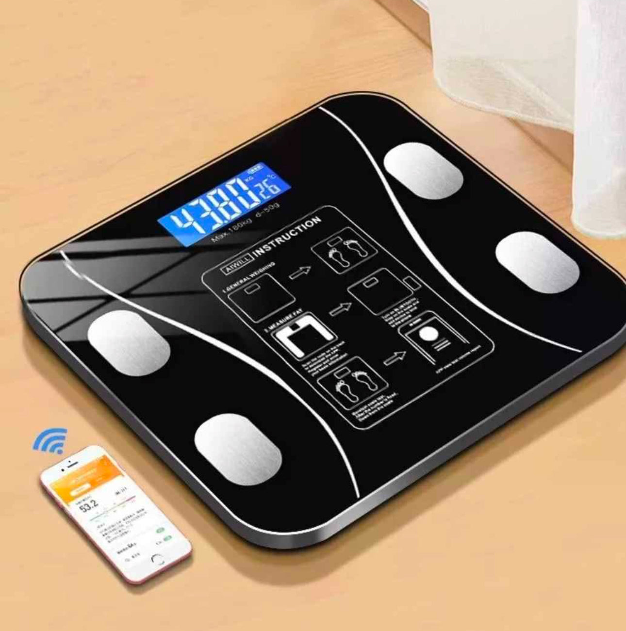 Báscula Inteligente Bluetooth – Control Total de Tu Salud en Casa 🏠💪