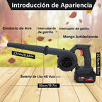 Sopladora y  Aspiradora Eléctrica + 2 Bateria