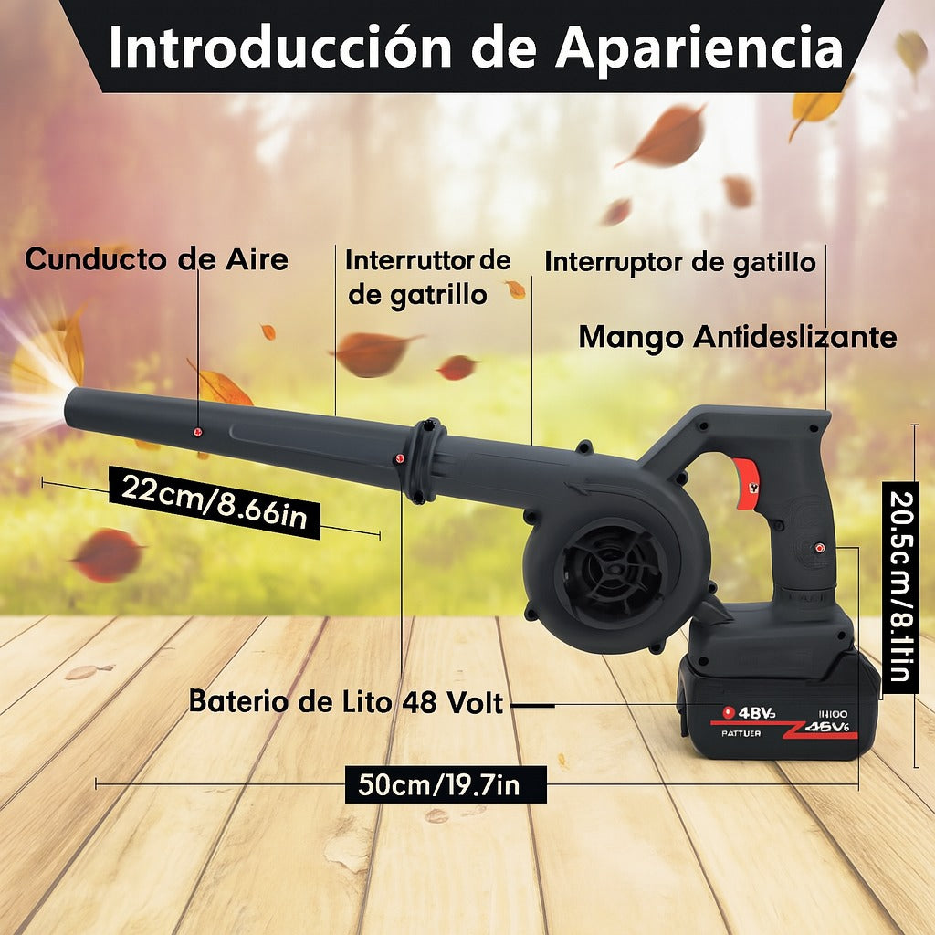 Sopladora y  Aspiradora Eléctrica + 2 Bateria