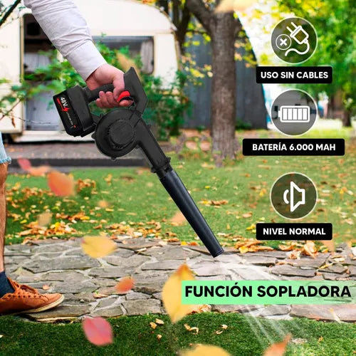 Sopladora y  Aspiradora Eléctrica + 2 Bateria