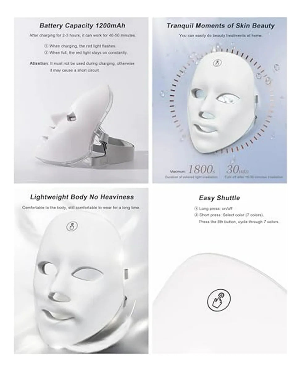 MASCARA FACIAL LED
