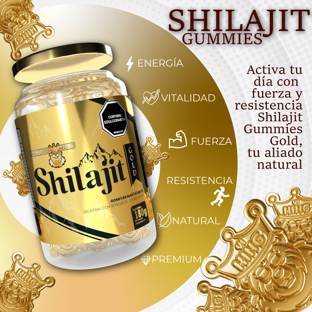 Duo Shilajit Gold Gomas Envase de 60 Und