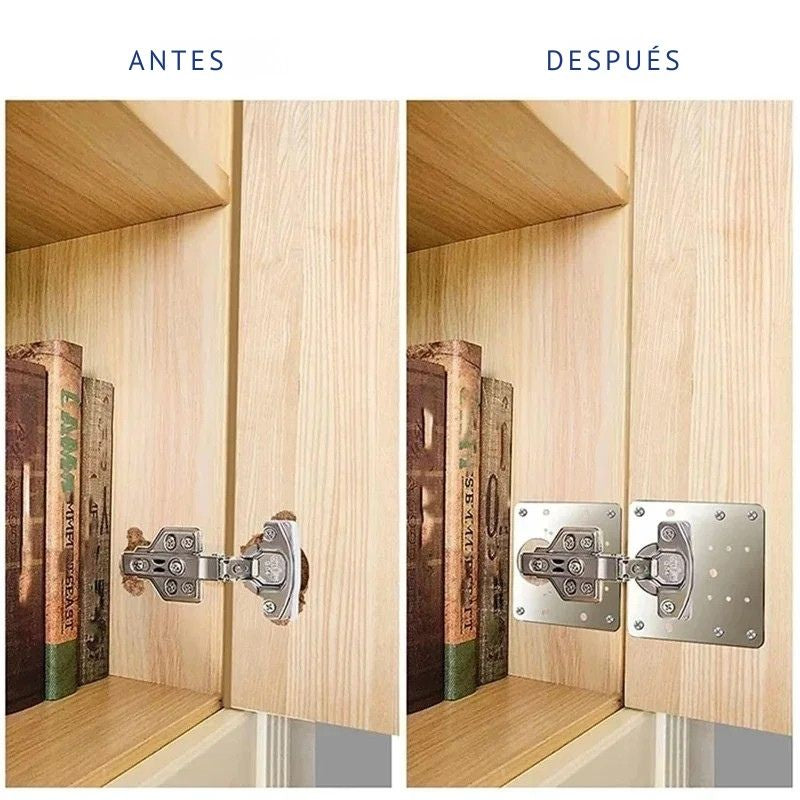 🔩 KIT REPARADOR DE BISAGRAS PRO – PACK X8 PIEZAS + TORNILLOS GRATIS🎁