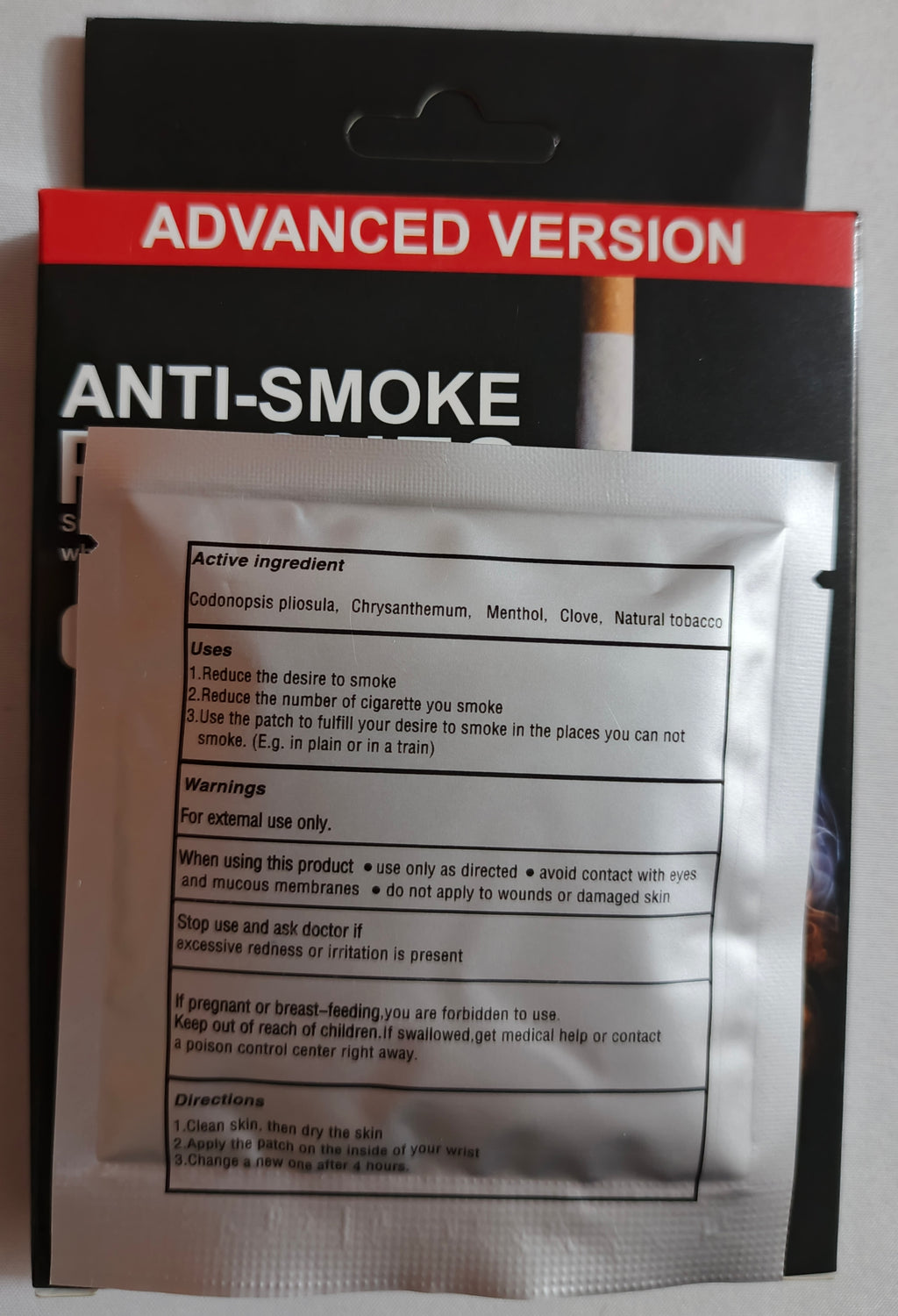 Parche Antitabaco | pack 10und