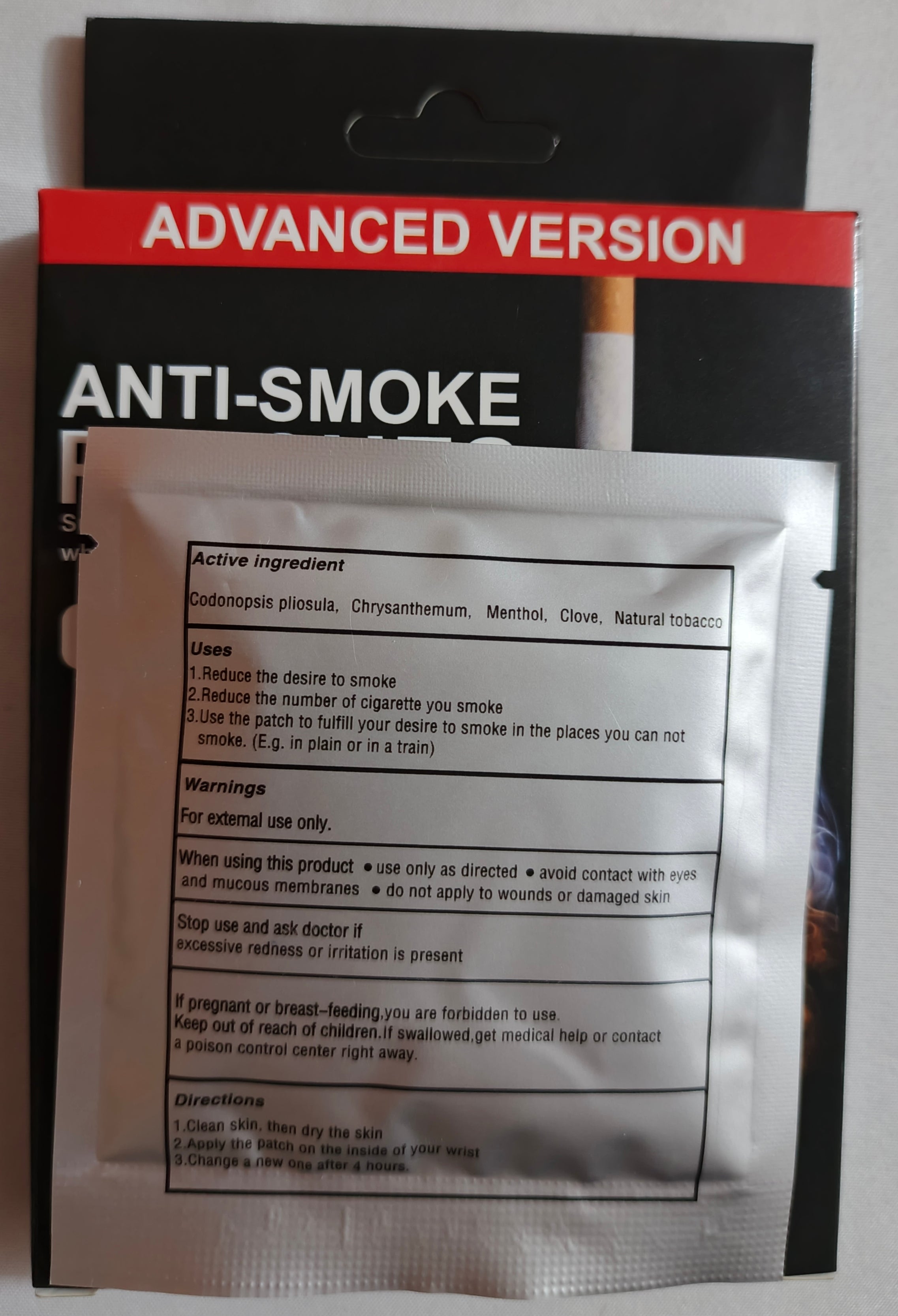Parche Antitabaco | pack 10und