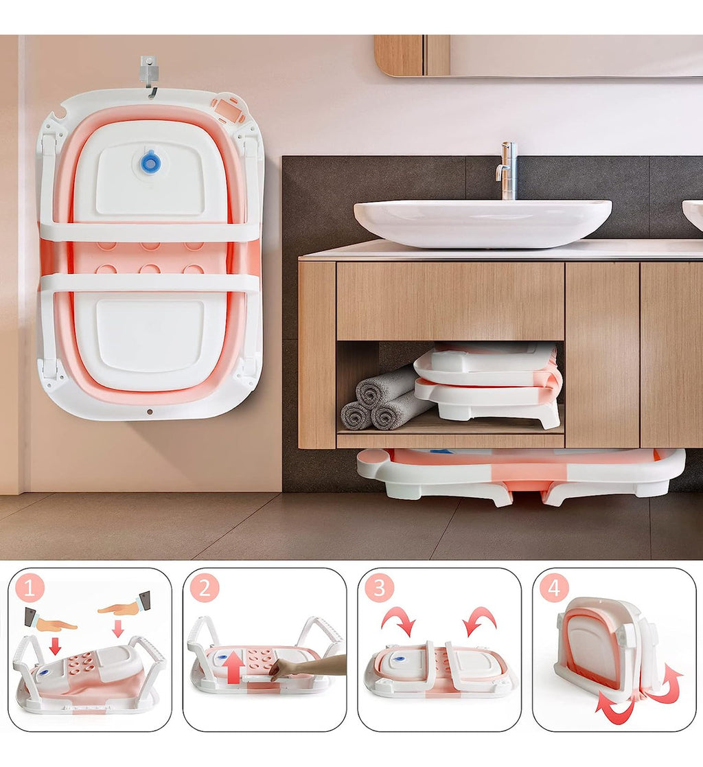 BAÑERA PLEGABLE CON TERMOMETRO