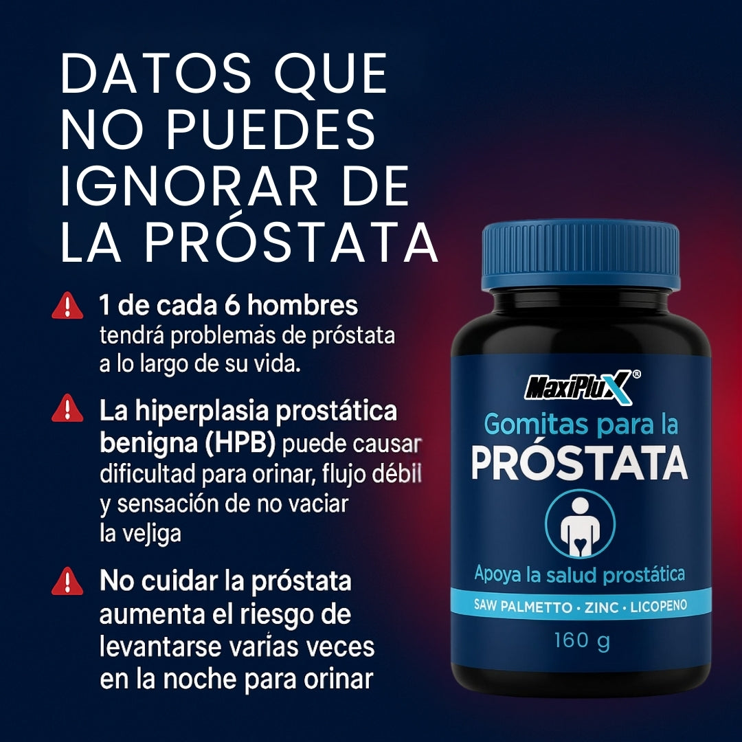 GOMITAS PROSTATA +GEL RETARDANTE* gratis