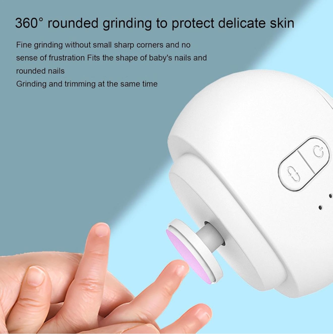 CORTA UÑAS RECARGABLE  2 EN 1 CON LED