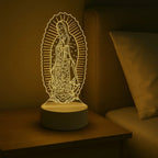 Lampara Base Led Virgen Maria