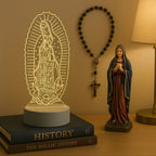 Lampara Base Led Virgen Maria