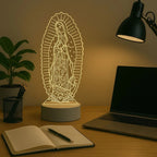 Lampara Base Led Virgen Maria