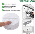 Lampara Base Led Virgen Maria