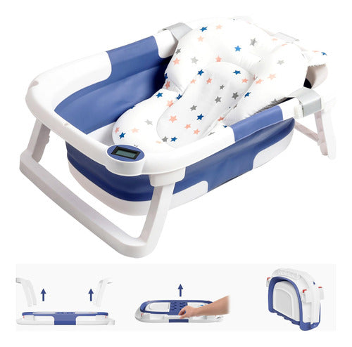 BAÑERA PLEGABLE CON TERMOMETRO