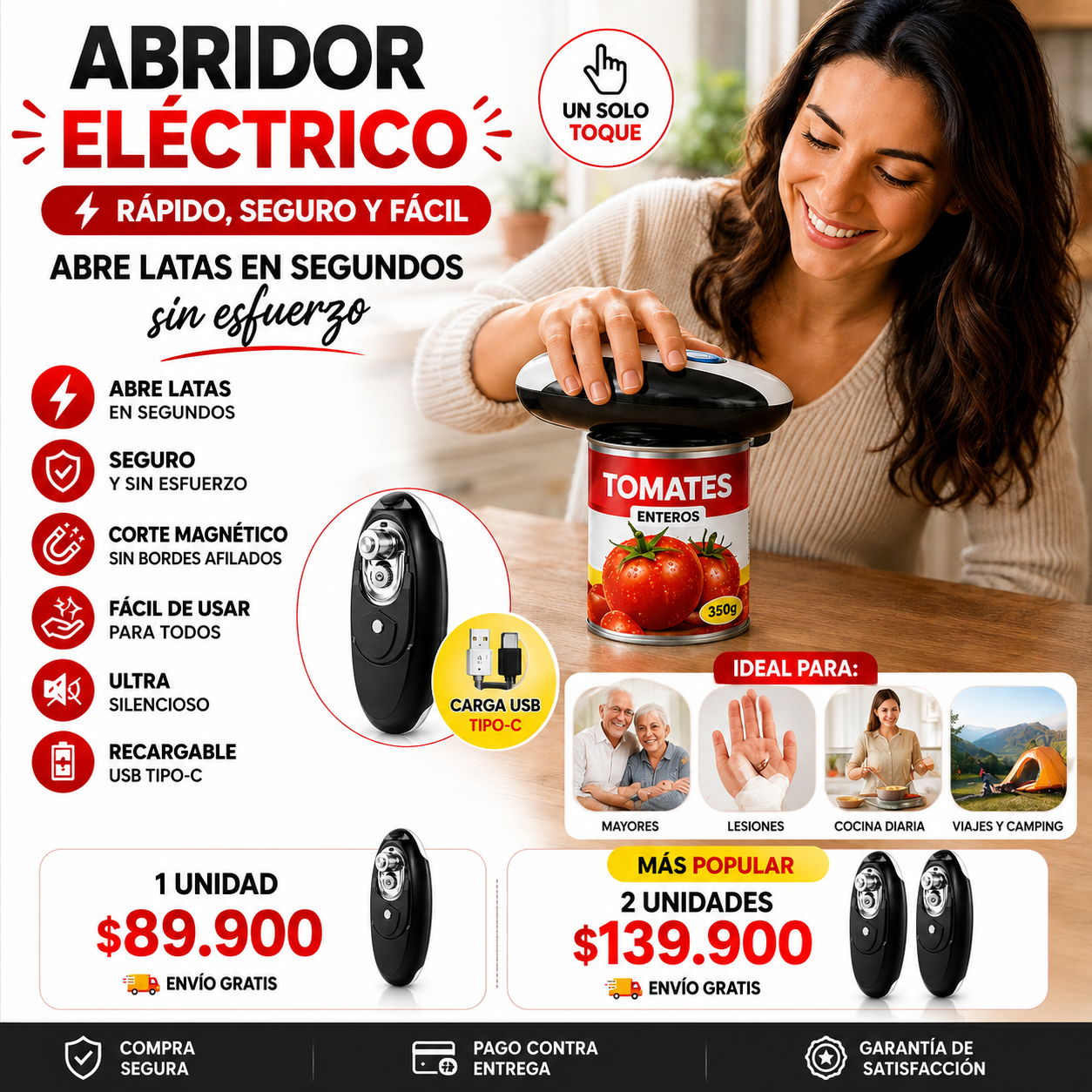 Abrelatas Automatico USB 🥫