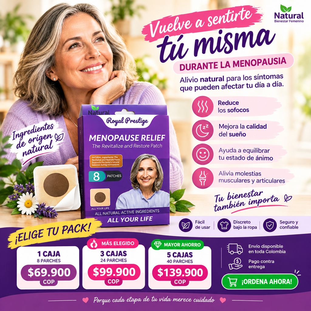 Parches Equilibria™ | Menopausia