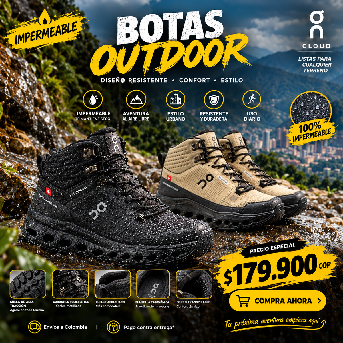 BOTAS ONCLOUD7 | IMPERMEABLE