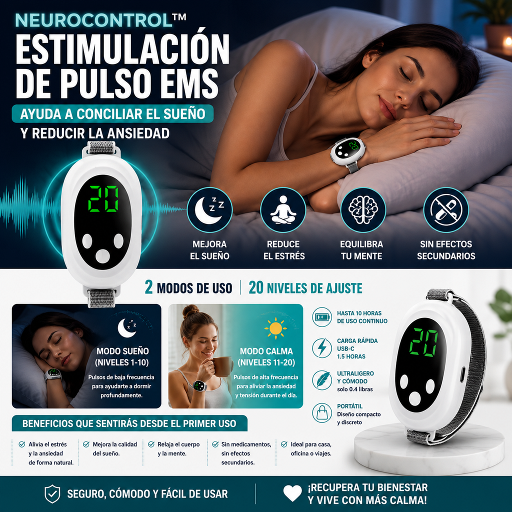 NeuroControl™  para la ansiedad e insomnio