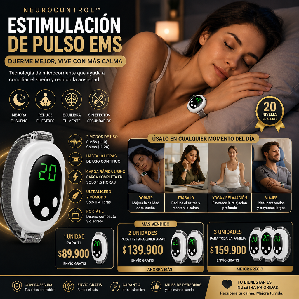 NeuroControl™  para la ansiedad e insomnio