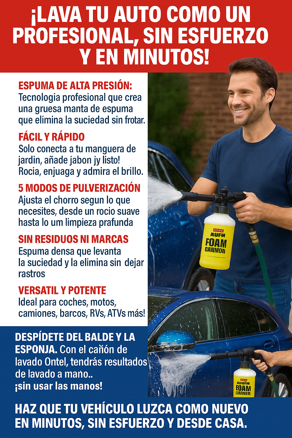 Pistola de Jabón CarWash