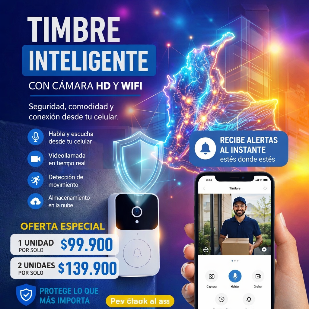 Timbre con Camara Inteligente | WIFI