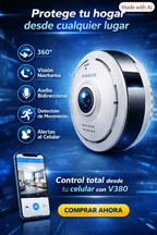 Cámara Inteligente 360° | Seguridad Premium