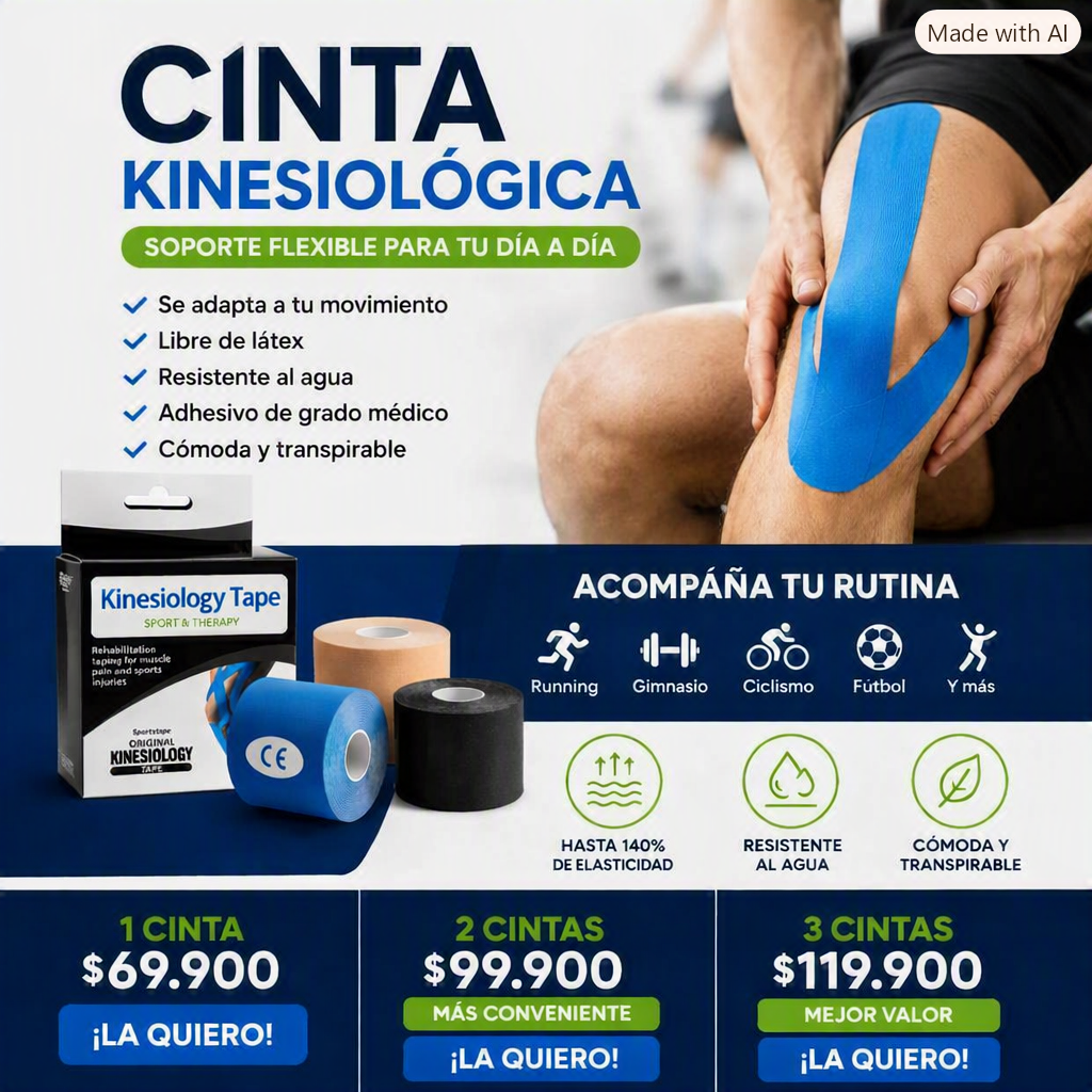 Cinta Kinesiológica Terapéutica | 5mts