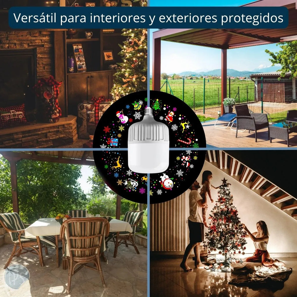 BOMBILLO PROYECTOR NAVIDEÑO