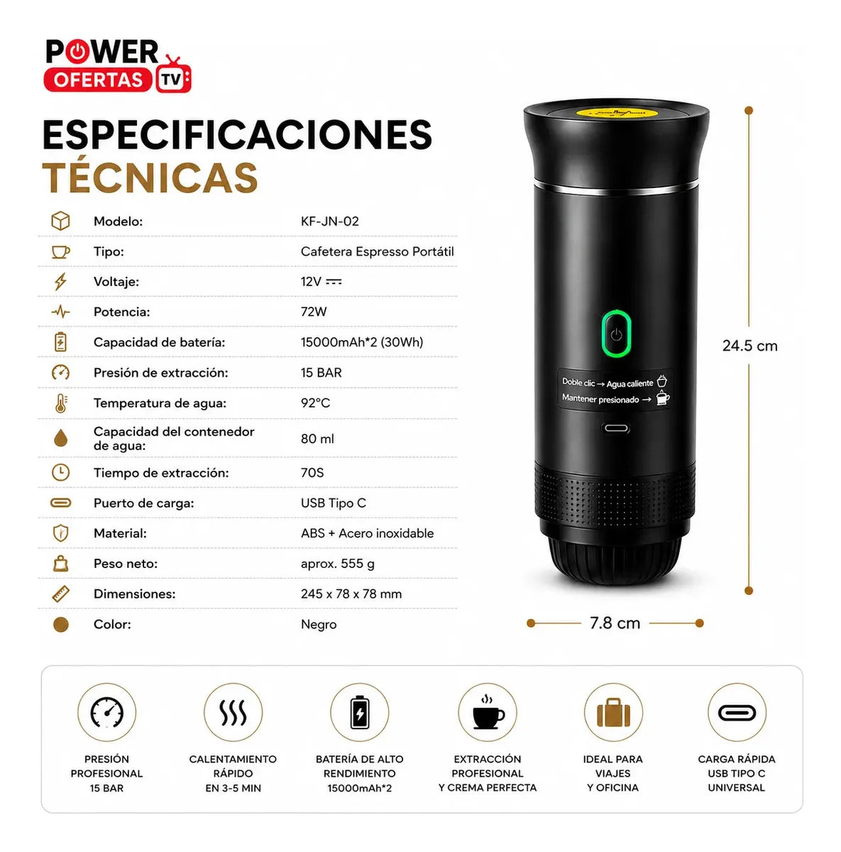 EXPRESO |   Café Eléctrico con USB