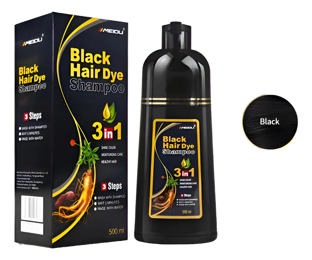 BLACK HAIR DYE SHAMPOO