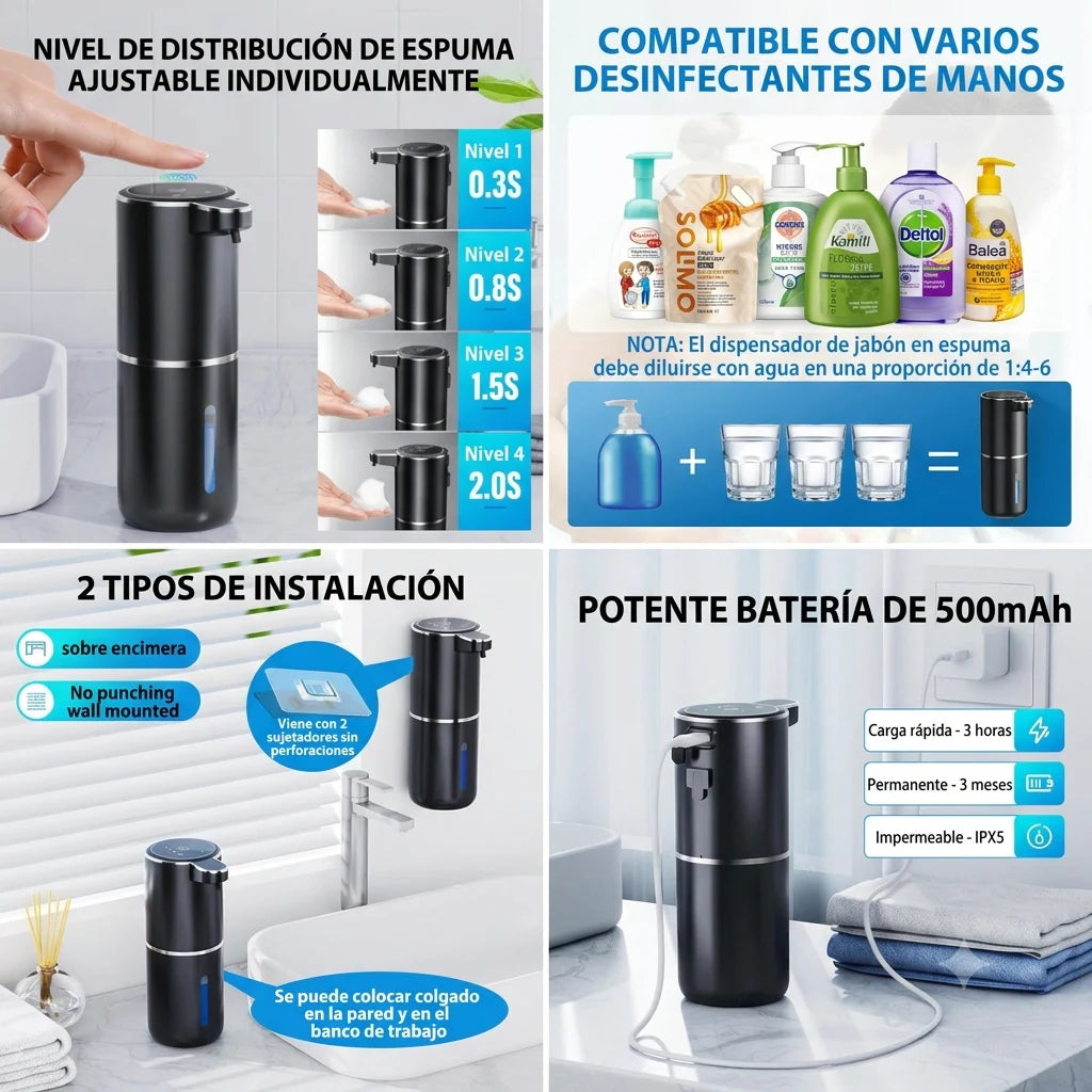 Dispensador Jabón Automático | Premium