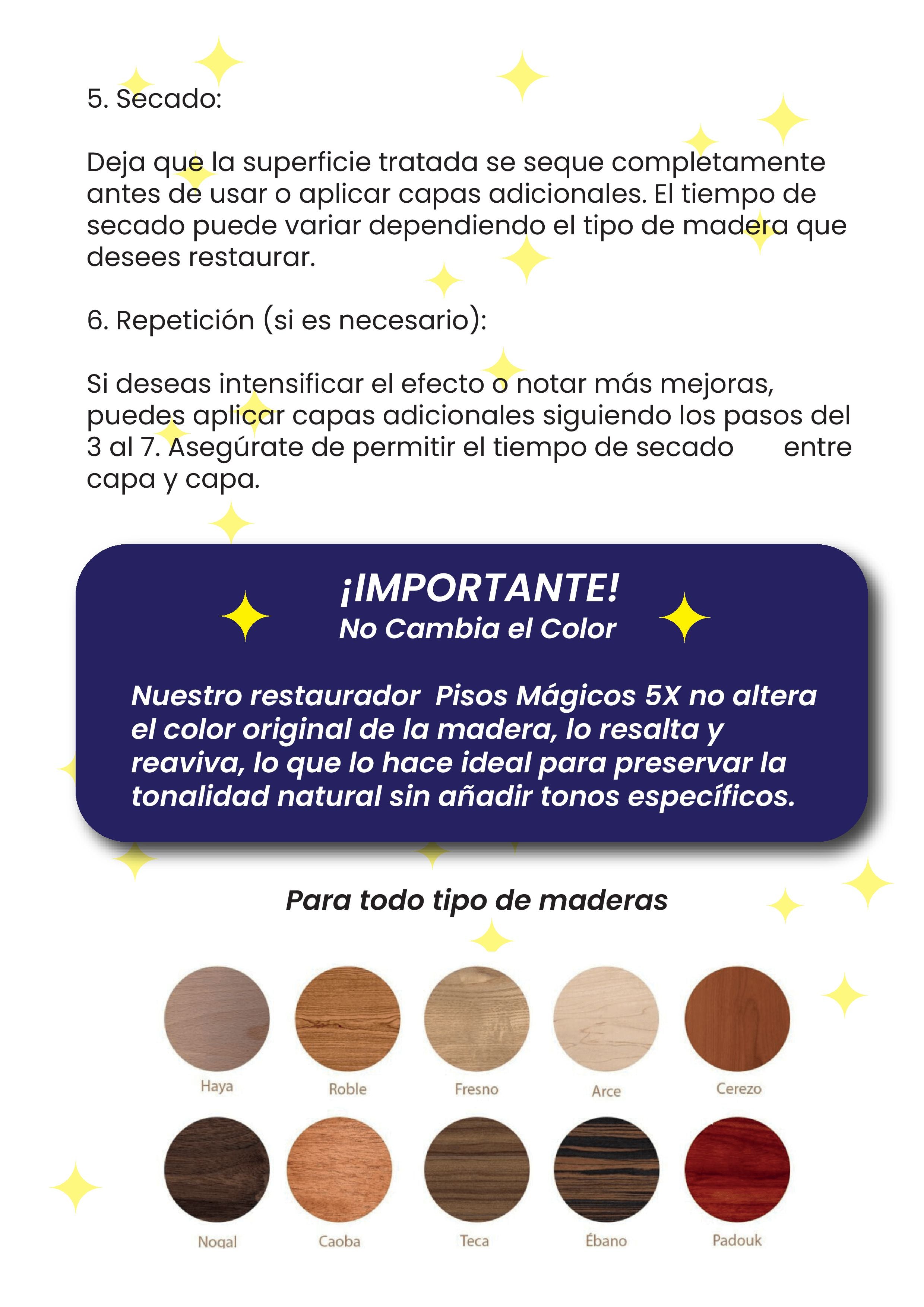 Magicos 5X | Restaurador de Maderas pisos