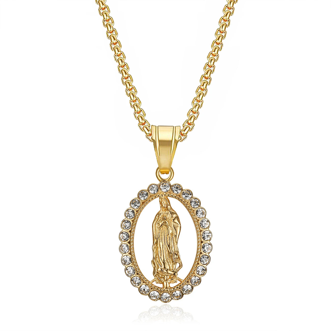 Collar Virgen Maria + CAJA REGALO