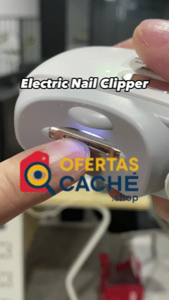 CORTA UÑAS RECARGABLE  2 EN 1 CON LED