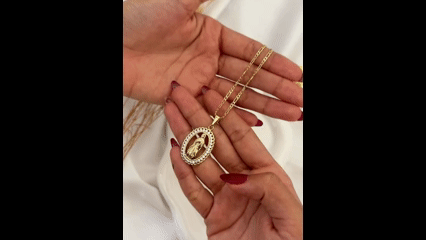 Collar Virgen Maria + CAJA REGALO