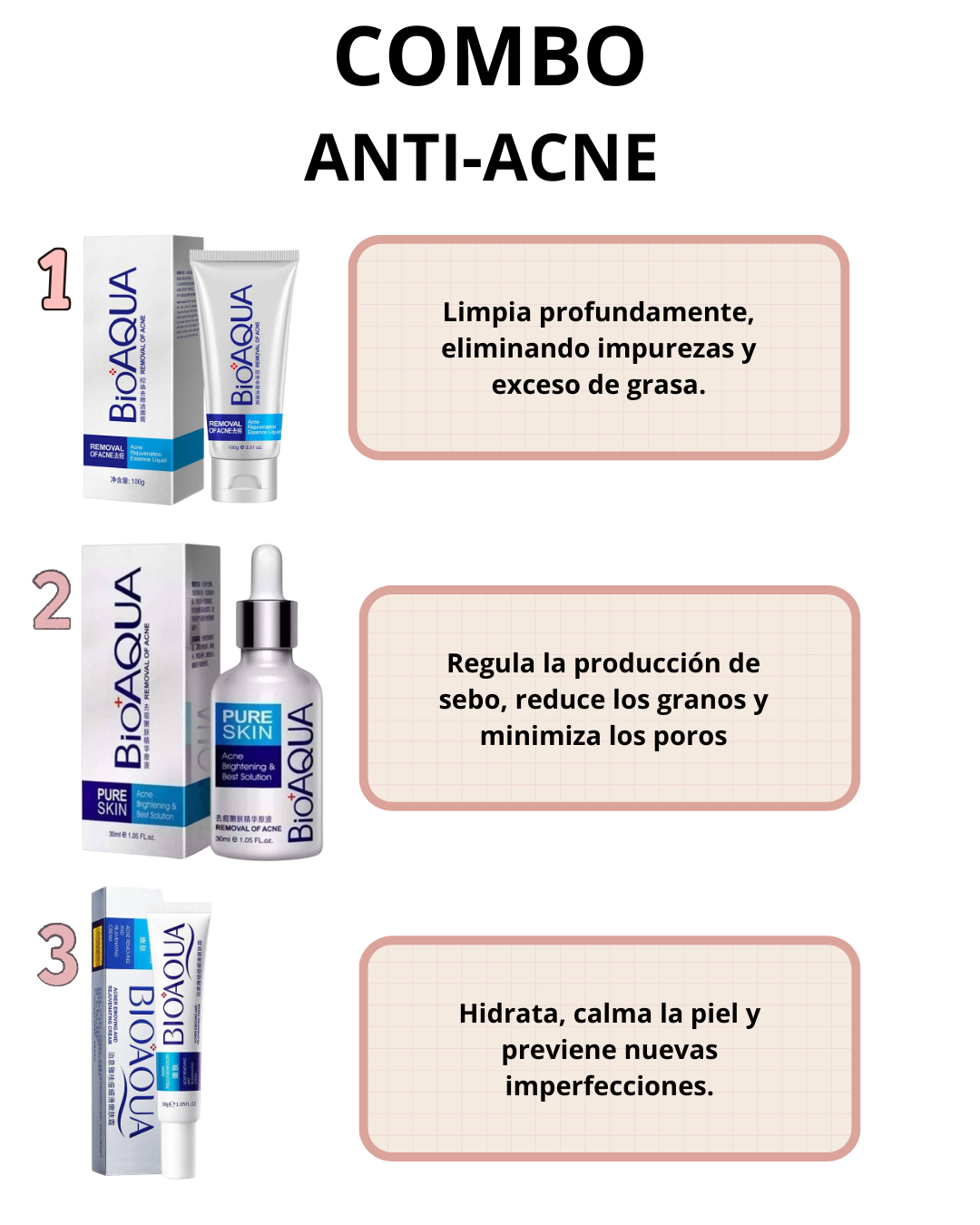 COMBO ANTI ACNE BIOAQUA