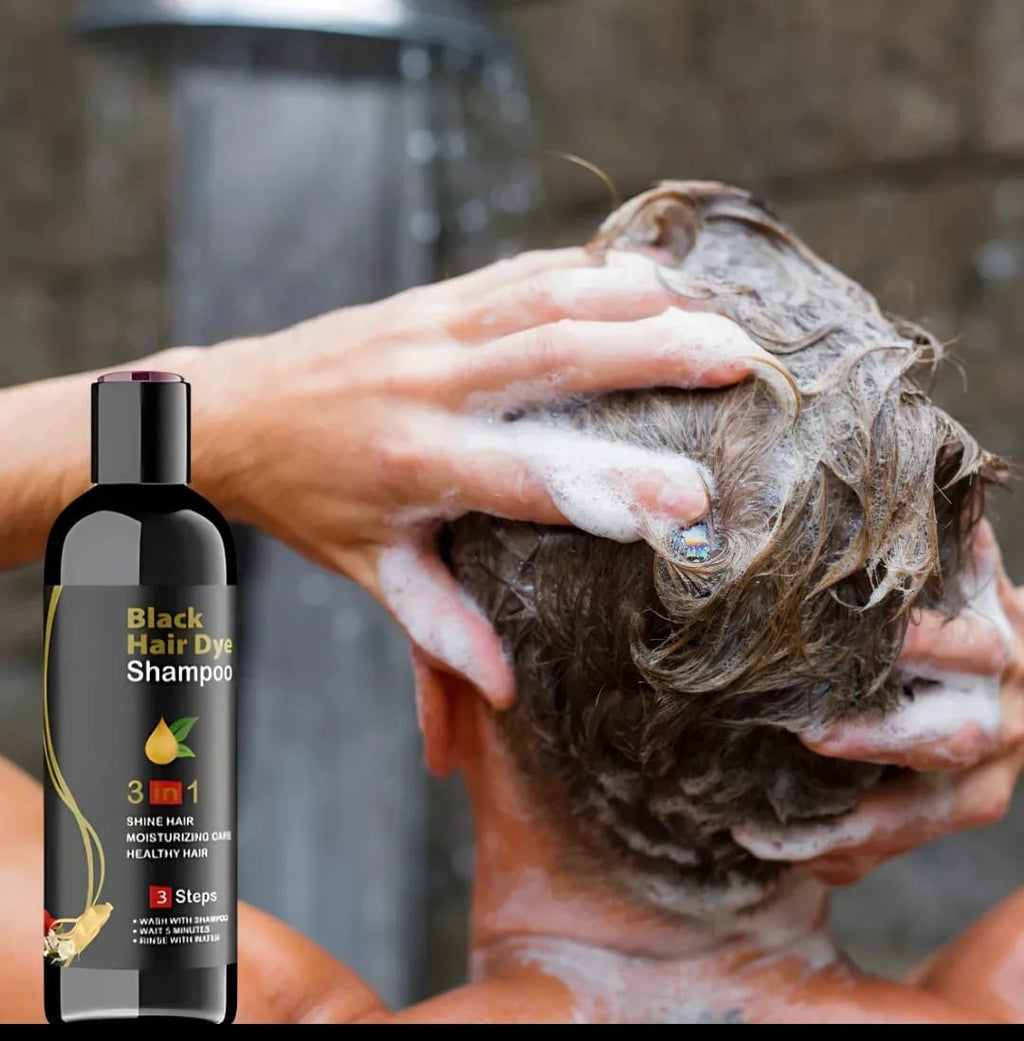 BLACK HAIR DYE SHAMPOO
