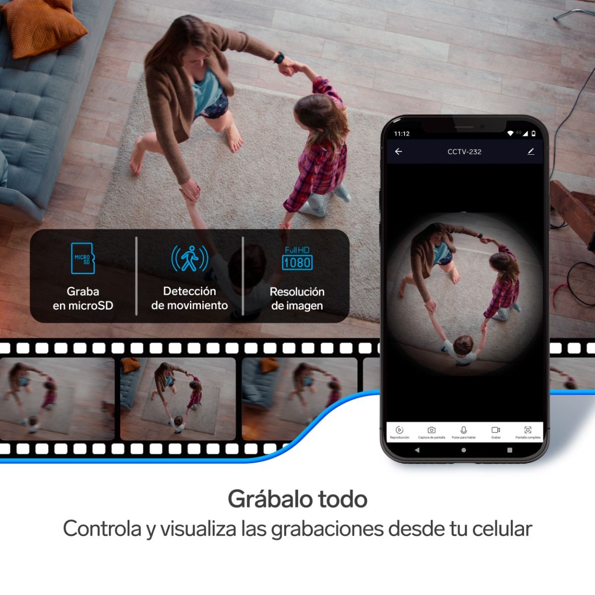 Cámara Inteligente 360° | Seguridad Premium