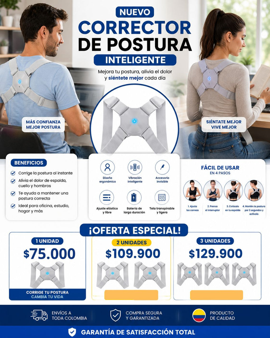 Corrector Smart Postura Slim | Premium