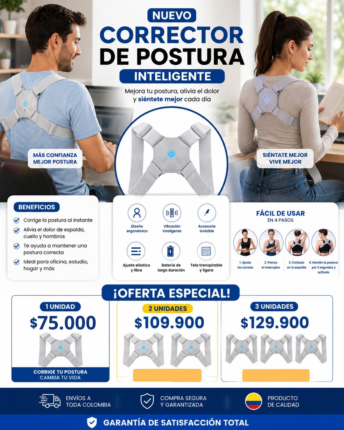 Corrector Smart Postura Slim | Premium