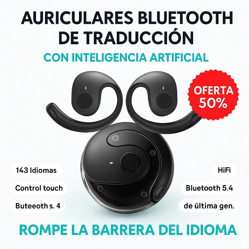 Audifonos Traductores + Licencia QR ORIG