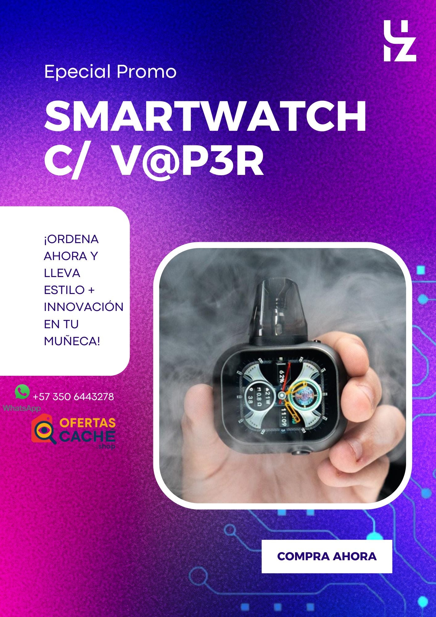 Smartwatch V@P3R | WOVO