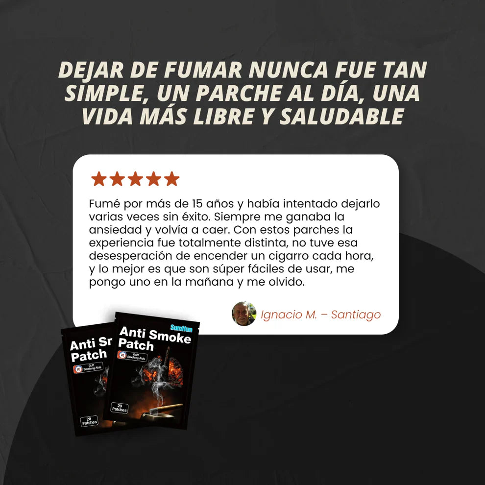 Parche Antitabaco | pack 10und